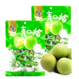 2-Pack of Plums Crispy Green Plums Preserved Plums Plum Fruits Cool Snacks Dried Fruits 120g*2 240g