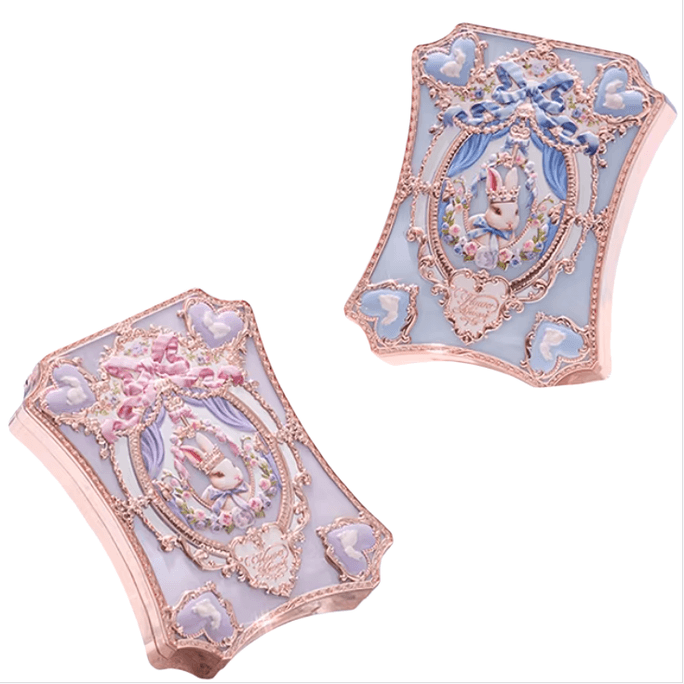 Bunny Garden Collection Matte & Shimmer Finish Ultra-Fine Silky Powder 6-Color Eyeshadow Palette 6.5g #01