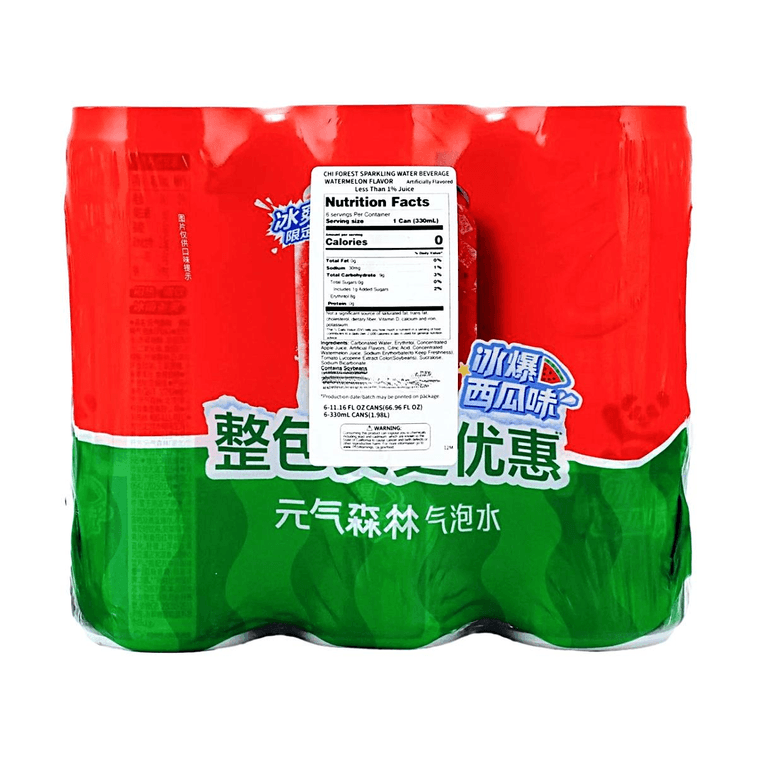 スパークリングウォーター、スイカアイス風味、11.16液量オンス×6缶【砂糖0、脂肪0、カロリー0】【夏季限定：ひんやり爽やか】 7