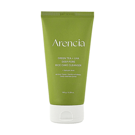 Arencia Green Tea + LHA Deep Pore Rice Cake Cleanser, 5.07 fl oz