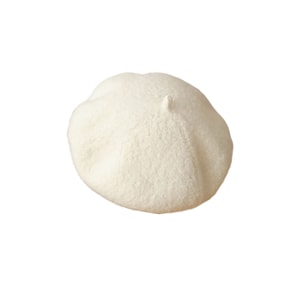 【中国直邮】 HSPM 新款羊毛贝雷帽 韩系简约百搭画家帽 复古文艺显脸小南瓜帽 乳白色 1个