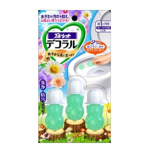 Bluelet Dekoraru Toilet Bowl Cleaner #Forest Flower Scene 3pc
