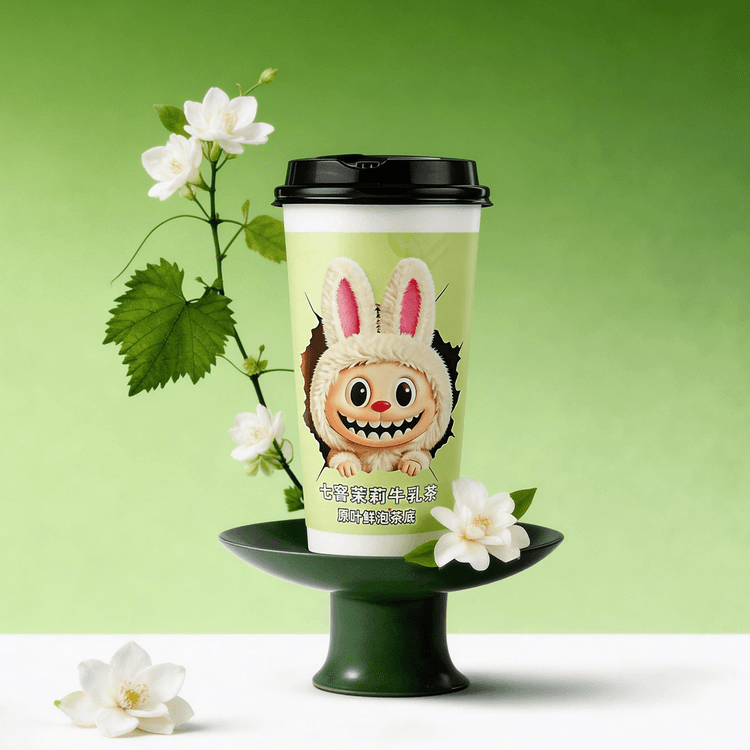 The Alley Popmart Labubu Collaboration,Seven-Scented Jasmine Milk