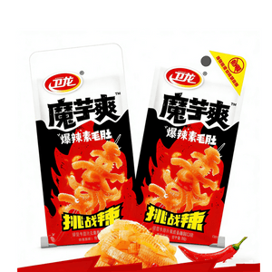 [New Product Launch] Konjac Crunch Spicy Vegetarian Tripe 15g*6 Packs Spicy Strips
