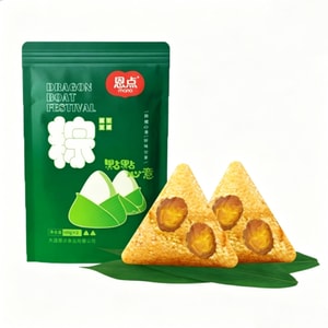 エンディアン ダブル卵黄ちまき 150g×2 ダブル卵黄手作りちまき 定番の風味豊かな味わい、油っぽくてもちもちとした食感、端午の節句にぴったりのちまき、新鮮で香り高く柔らかい、真空パック