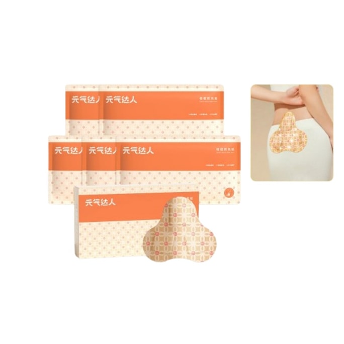 Ba Liao Patches: Hot Compress for the Three-Fiery Days; Moxibustion to Warm the Uterus and Lower Back During Menstruation; 5 patches per box