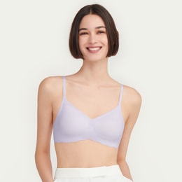 One size Comfortable and traceless Beautifying the Back Soft Support Vest Bra-Purple-One Size