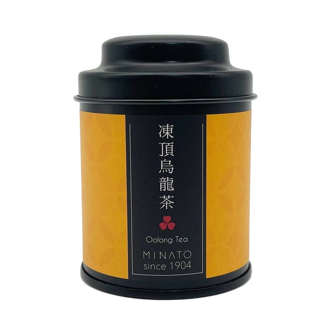 【台湾直送】茶粒茶 全茶葉 ミニ黒缶 フローズントップウーロン茶 30g