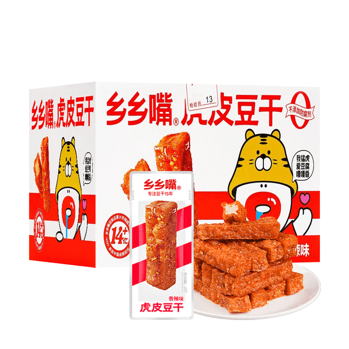 乡乡嘴 虎皮豆干 香辣味 30包入 390g