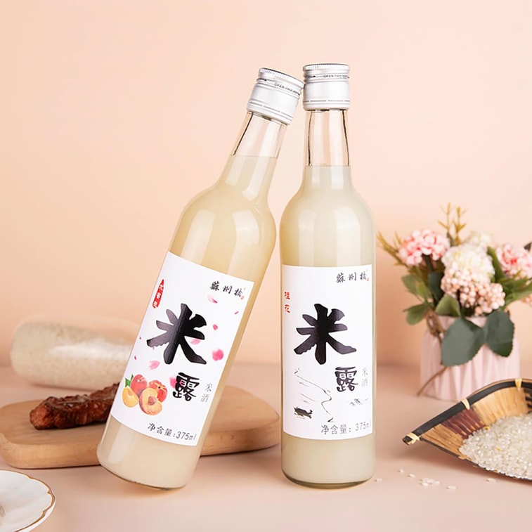 蘇州橋 水蜜桃米露 米酒醪糟甜酒 375ml【0.5%vol低度微醺小酒】【溫潤適口清爽香甜】 3