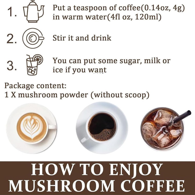  美国 Oussiu 有机蘑菇咖啡 - 180克(30份)提升专注力增强免疫减轻压力。 5