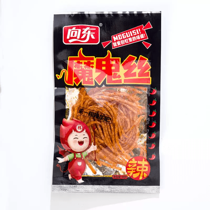 中国からの直送 Xiangji Xiangdong Devil's Silk スパイシー グルテン ストリップ インターネット セレブ デス オーバーロード スパイシー シルク 湖南名物 人気の子供用スナック 18g*1 パック