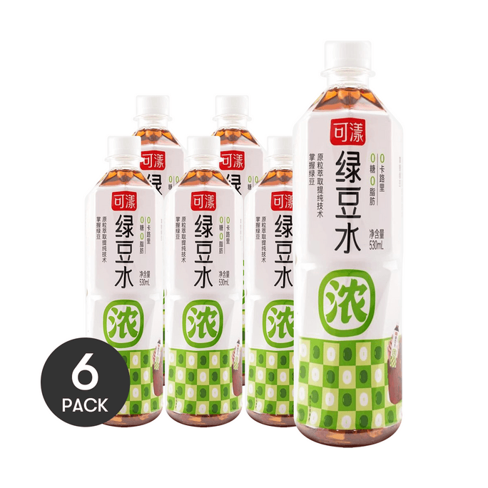 可漾 綠豆水 530ml *6【6份超值裝】【0糖0脂0卡】【大餐火鍋解膩搭子】