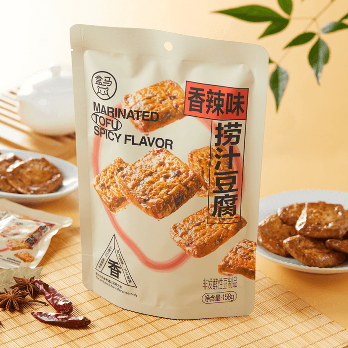 盒马 捞汁豆腐 香辣味 158g【盒马必买爆款零食】【软嫩入味超爆汁】【包装随机发】