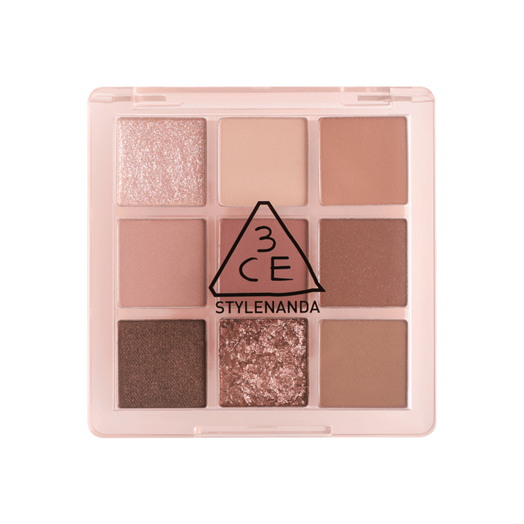 Multi Eyeshadow Palette #Some Def + Powder Blush #ROSE BEIGE【Cool Pure Makeup Look】 11