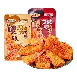 胡婆婆 魔芋金钱肚爆素毛肚【麻醬味+火鍋味】20g*10袋