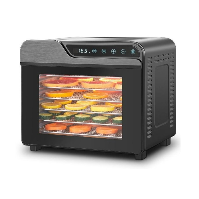 8 Tray Stainless Steel Food Dehydrator 625W Food Dryer with Adjustable Timer and Temperature 165°F Dehydrator