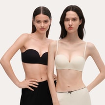 中国 ubras两穿肩带可拆卸聚拢模杯抹胸椰青灰色 A75