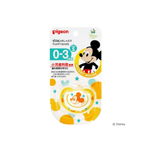 【日本直邮】 日本 PIGEON贝亲 安抚奶嘴 1盒 米奇图案 0~3个月 婴儿用品 S号