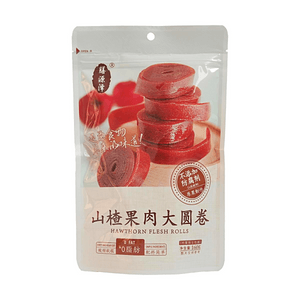 Hawthorn Flesh Rolls 3.88 oz【0 Fat】【Sweet and Sour Soft】【No Preservatives Added】
