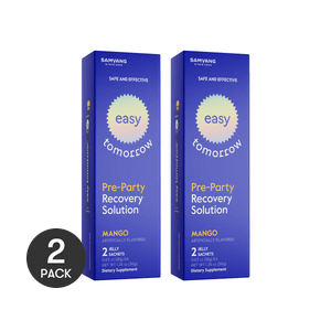 Hangover Prevention Energy Jelly Sticks Mango Pre-Drinking 2pcs *2【2 Packs】