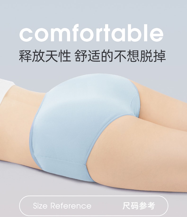 尚官 一次性日拋內褲 莫蘭迪色7條裝 L【40kg-50kg】女士純棉 滅菌免洗 大尺碼短褲