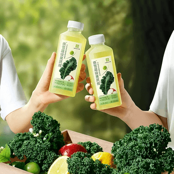 Super Fruit & Veggie Drink,Kale & Jasmine Fruit Tea,15.22 fl oz 【Rich in Dietary Fiber】