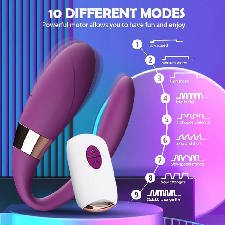 ALOVIVI 日本製パーソナルマッサージャー（女性用）、大人向けカップルバイブレーター、防水、充電式、リモコン付きエッグバイブレーター、10種類の振動モード、女性の刺激に最適 6