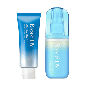 BIORE UV Aqua Rich Sunscreen + Hydrating Spray, SPF50+ PA++++, 2-Piece Set【Face Body Combo】