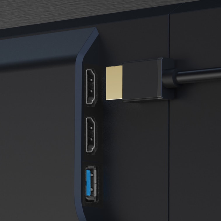 【中国直送】Xiaomi Youpin Haibisi HDMI 高画質ケーブル ブラック 2m×1本 ブラック 3