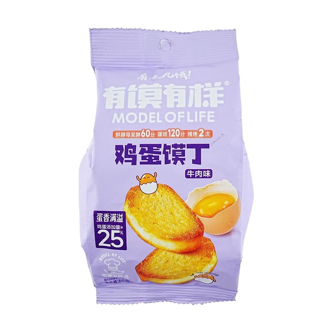 有馍有样 鸡蛋馍丁 馍片 牛肉味 65g