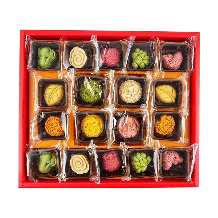 Xi'an Museum Collaboration Tang Dynasty Imperial Pastry Gift Box,11flavors 18pieces 21.87 oz 7