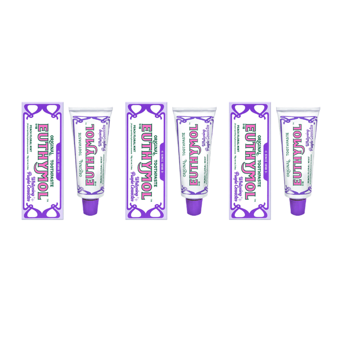 【香港直郵】 英國 悅滋木 紫光色修美白牙膏 98g*3 | 冰萃鮮桃薄荷味 | 1次使用亮白2.9倍 | 去黃提亮 物理中和牙漬