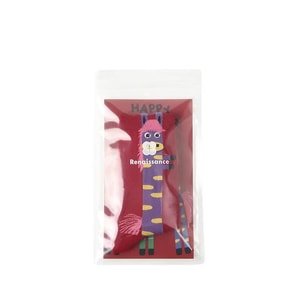 Women's mid-calf socks for the Year of the Horse and zodiac year autumn and winter, 3 pairs of festive red socks for the New Year