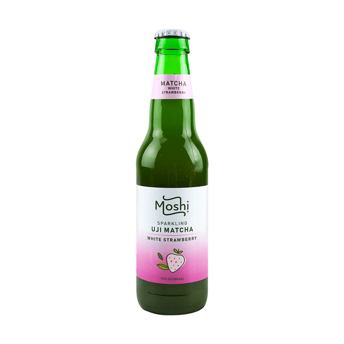 Matcha White Strawberry Carbonated Drink 12 fl oz