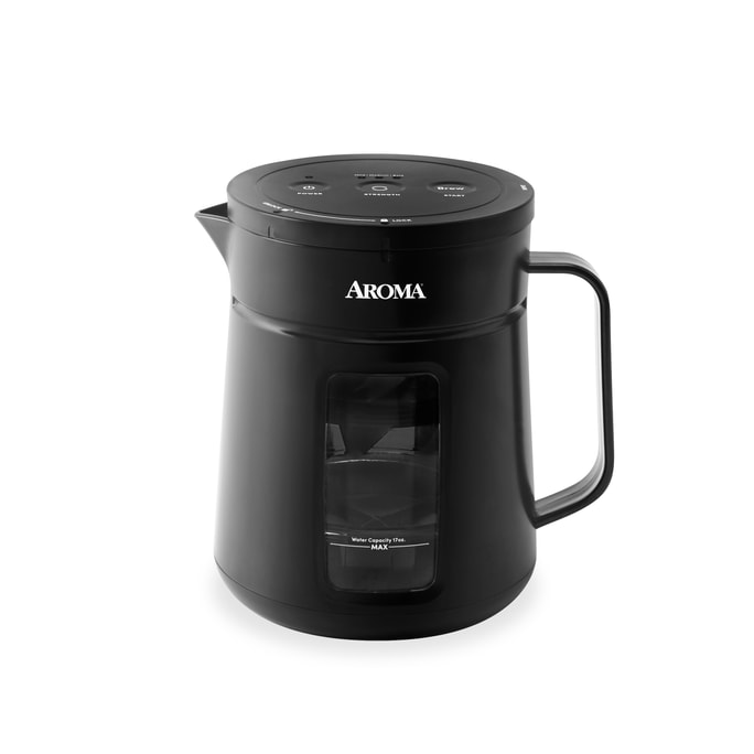 AROMA® 5분 인스턴트 콜드브루 커피 메이커, 압력 주입 콜드브루 커피 카라페 17온스