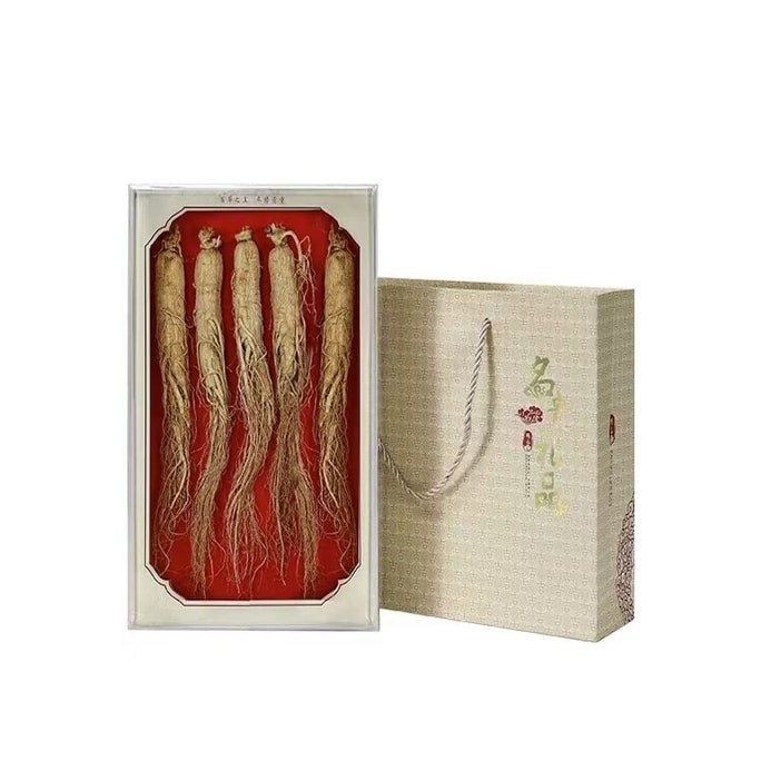 Dried Ginseng With Long Beards 1 Box. Chinese Herbal Medicine. Dried Ginseng Gift Box. For Making Tea Soaking In Wine