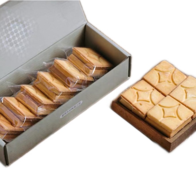 【中国直邮】 午喵 焦糖酥方块酥 夹心小盒子饼干网红零食茶点礼盒焦糖酥150g*1盒