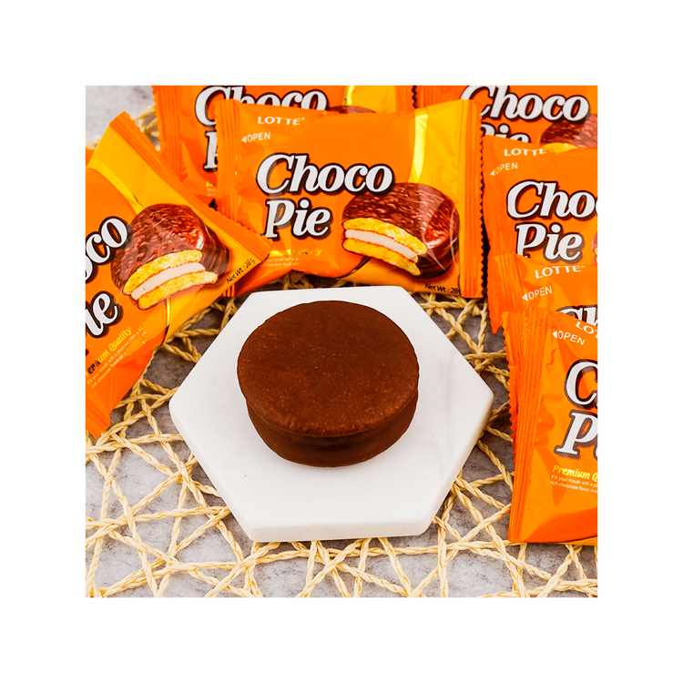 ロッテ チョコパイ オレンジ味 12個入り - Yami