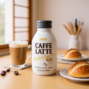 Caffe Latte ,Rich & Creamy Coffee with Milk, 8.79 fl oz