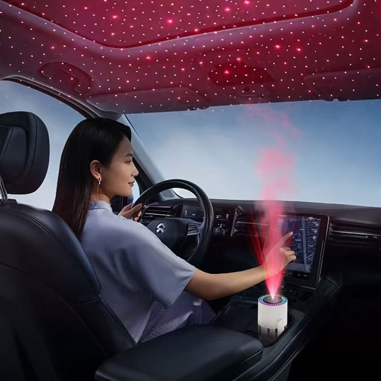 中國 LLD樂樂多 【光與霧的浪漫結合】可搖頭星空燈幻彩加濕器 粉紅色 1件 7