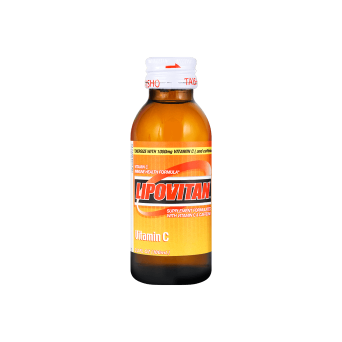 LIPOVITAN 비타민 C 및 카페인 함유 면역 건강 보조제, 100ml