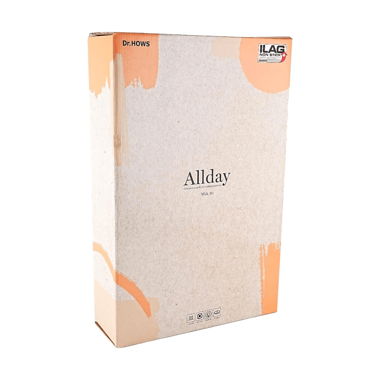 韓國DR.HOWS ALLDAY炒鍋 電磁爐瓦斯爐通用 蜜桃色30cm 11