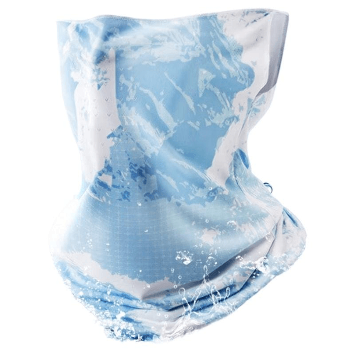 【中國直郵】 李寧 防曬面罩男騎行掛耳冰絲面巾夏季騎車【藍色】1個