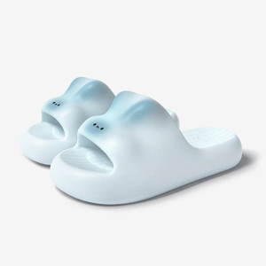 【中国直邮】 Lullabuy 踩屎感兔兔居家/外出拖鞋 情侣可穿 38-39 四色选-海盐兔兔