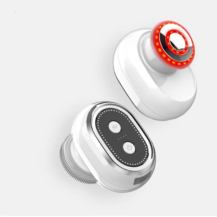 [새롭게 업그레이드된 투인원 다기능] KΛKUSΛN 미니 어린이 세안기 고주파 미용기 화이트 1개 12