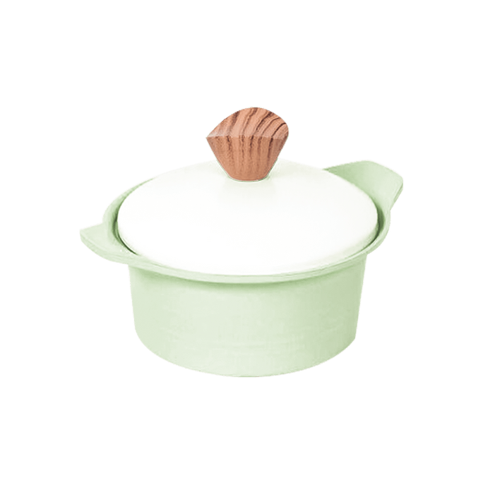 Ceramic Pot With Lid Pastel Green  IH Compatible 24cm