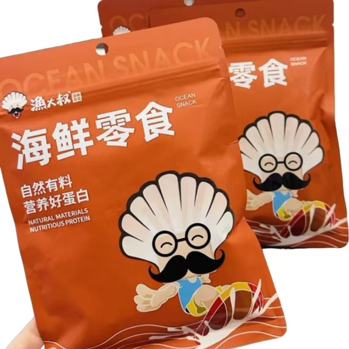 Tempura Squid Shredded Mustard Flavored Casual Drama Snack [2 packs inside] 70g * 1 pack