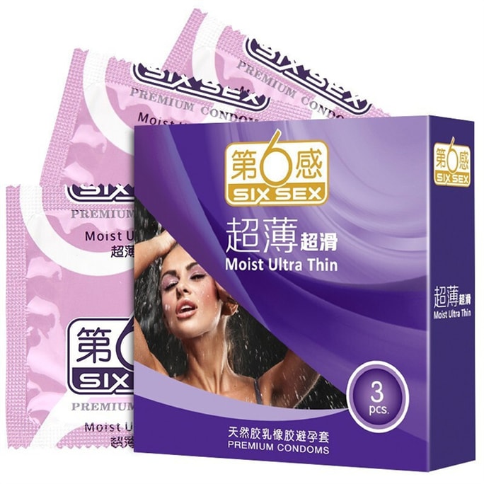 Sixth Sense Condom Ultra Thin Super Smooth 3pcs Adult Products