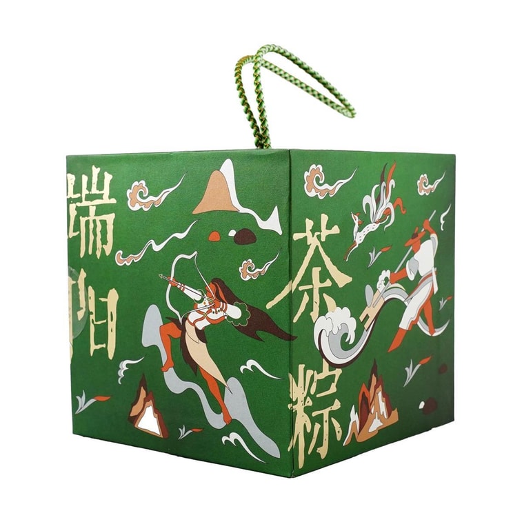 关茶 新山海经端阳茶粽礼盒 210g【端午节粽子】【山核桃松仁红枣茶粽+茶粽酥】 8